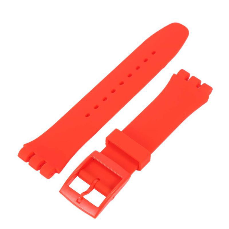 Dây đồng hồ silicon 6 màu sắc thời trang tuỳ chọn kích thước 17 19 20mm