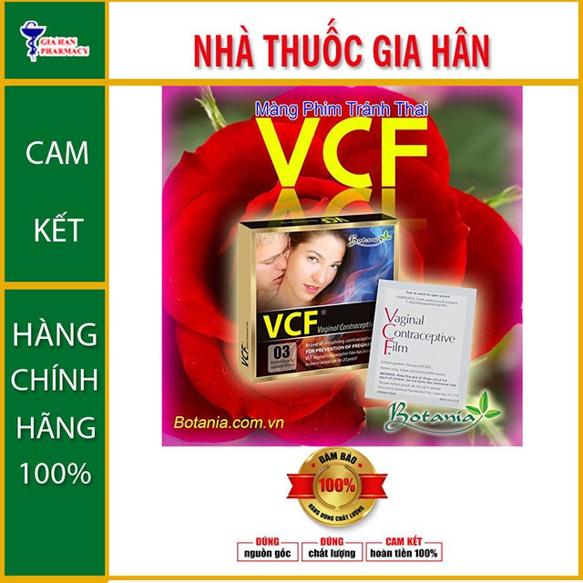 Màng Phim Tránh Thai VCF - Nhập Khẩu Từ Mỹ (USA)