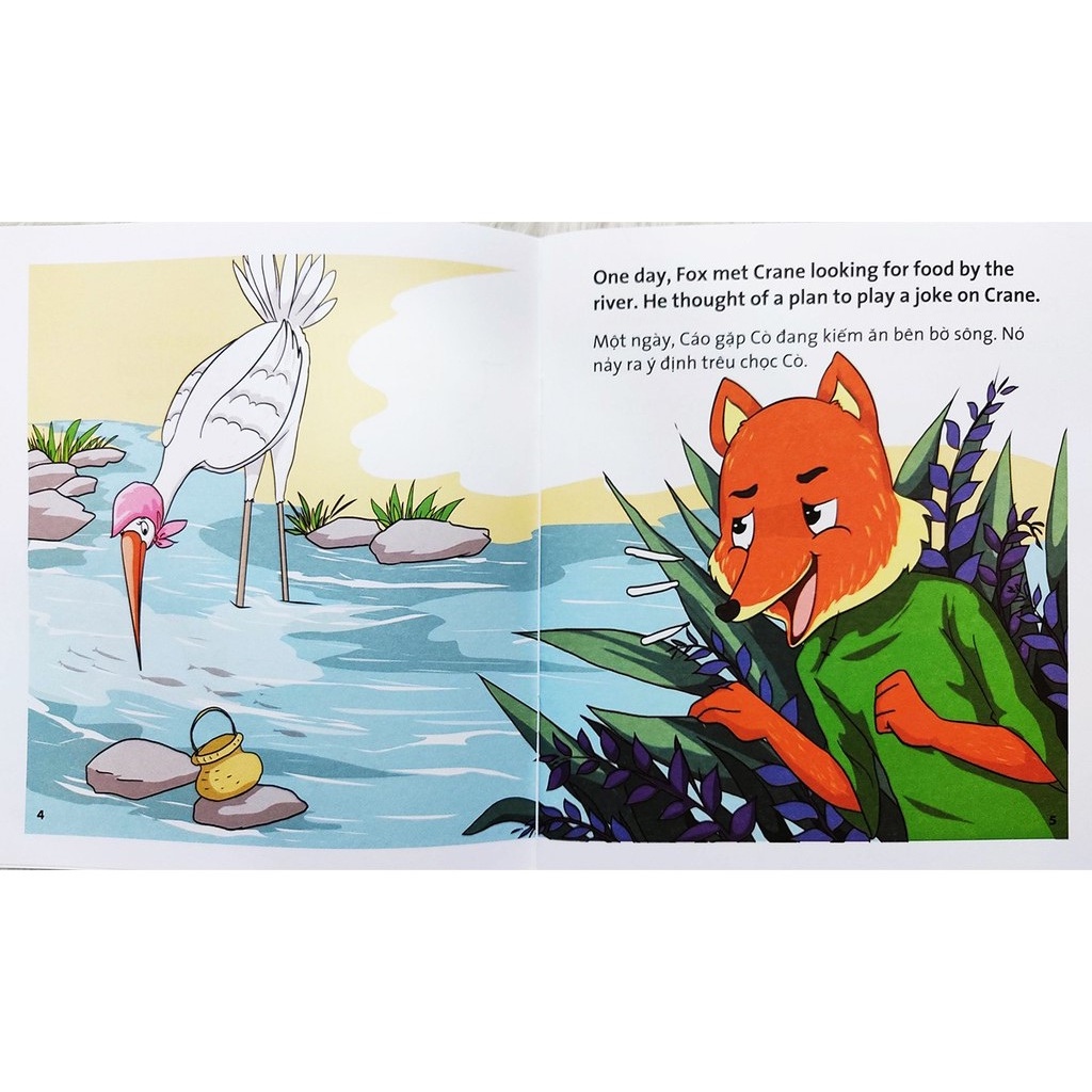 Truyện Tranh Ngụ Ngôn Thiếu Nhi - Cò Và Cáo
