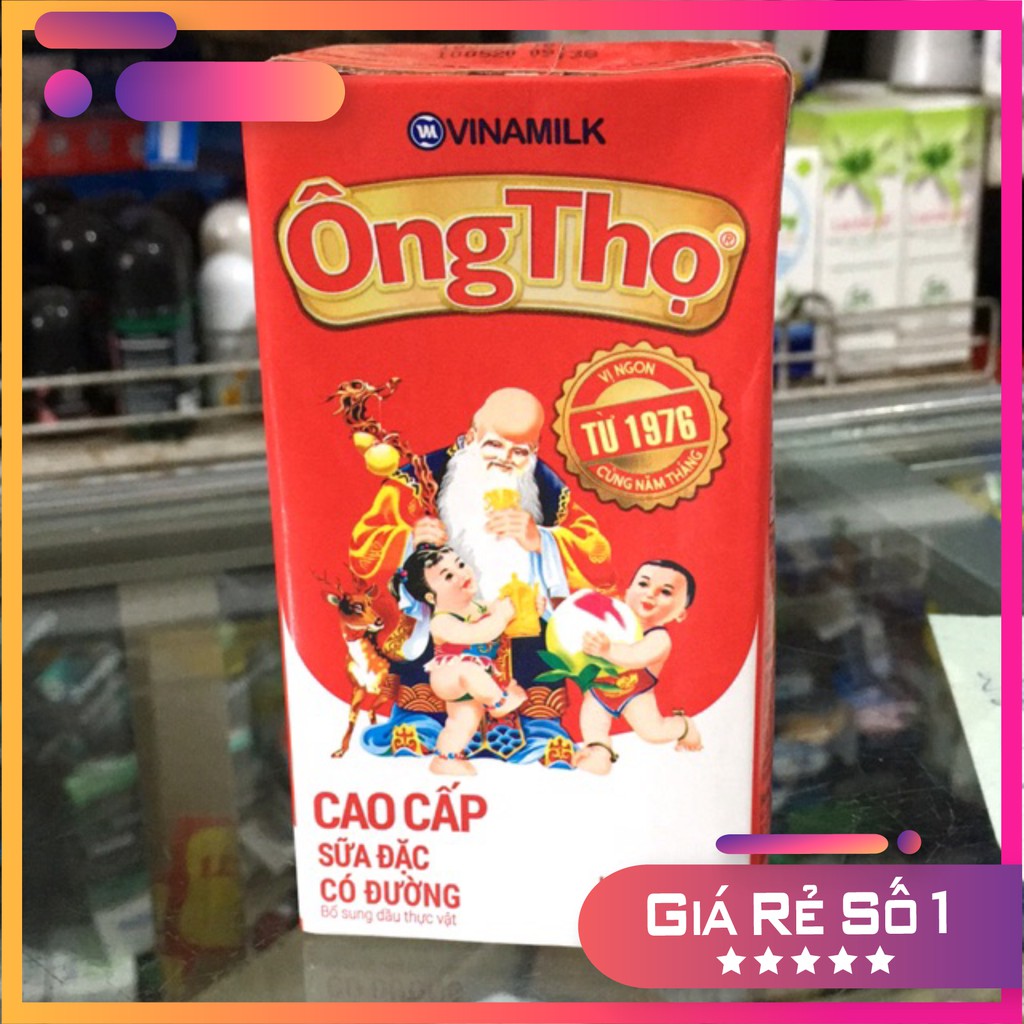 Sữa Đặc Có Đường Ông Thọ Đỏ Hộp Giấy 380g