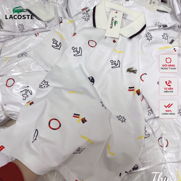 Áo Thun Polo In Họa Tiết Lacoste