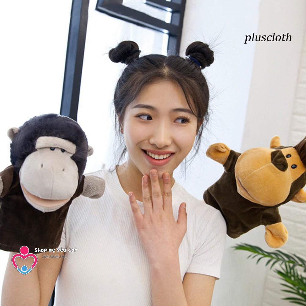 Con Rối Bàn Tay Hình Động Vật Hoạt Hình Dễ Thương Cho Bé - LOẠI CAO CẤP - không mở miệng được