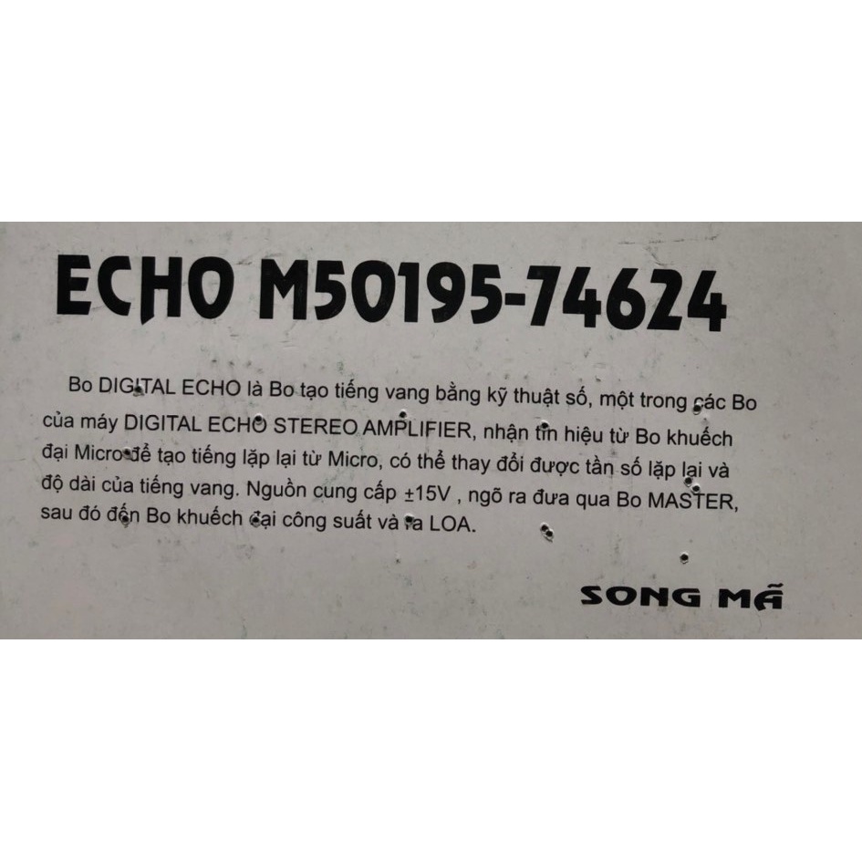 BO MẠCH AMPLY TẠO TIẾNG VANG CAO CẤP – ECHO 74624- SONG MÃ