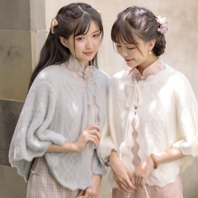 Áo khoác cardigan dệt kim dáng ngắn nhỏ màu trơn và tươi mới phong cách cổ điển cho nữ
 | BigBuy360 - bigbuy360.vn