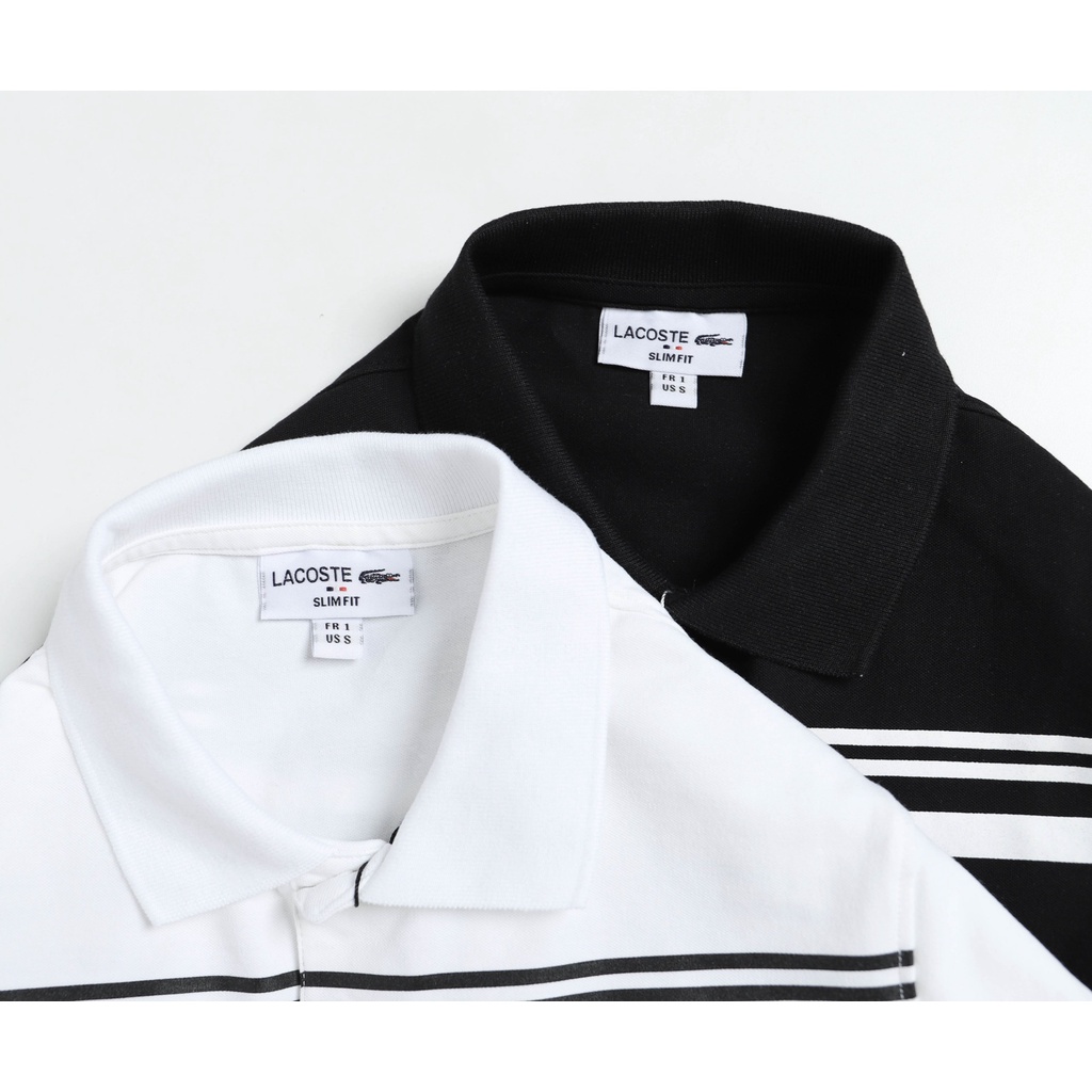 Aó polo nam Lcst (Form Slimfit,vải cotton cá sấu co dãn,thấm hút mồ hôi,made in cambodia)-KN45