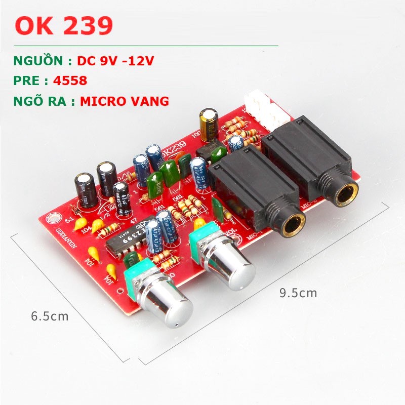 Mạch vang Echo OK 239 chuyên dùng cho âm thanh Karaoke