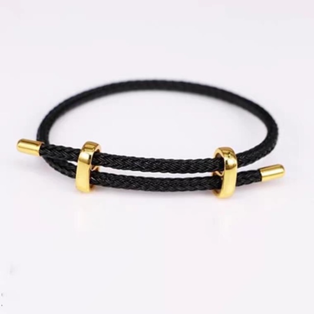 Vòng Tay Dây Cước Khóa Không Đen Rỉ, Điều Chỉnh Size