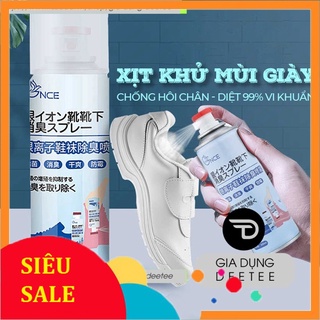 Chai xịt khử mùi hôi giày Nano Bạc bình xịt thơm khử mùi mồ hôi chân đi du lịch thể thao tennis - vinetshop9x [260ml]