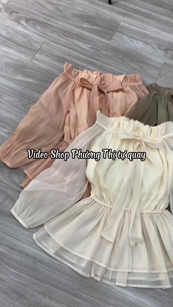 ÁO TRỄ VAI BO CHUN DÁNG GIẤU QUẦN HÀNG LOẠI ĐẸP (video/sẵn) | BigBuy360 - bigbuy360.vn