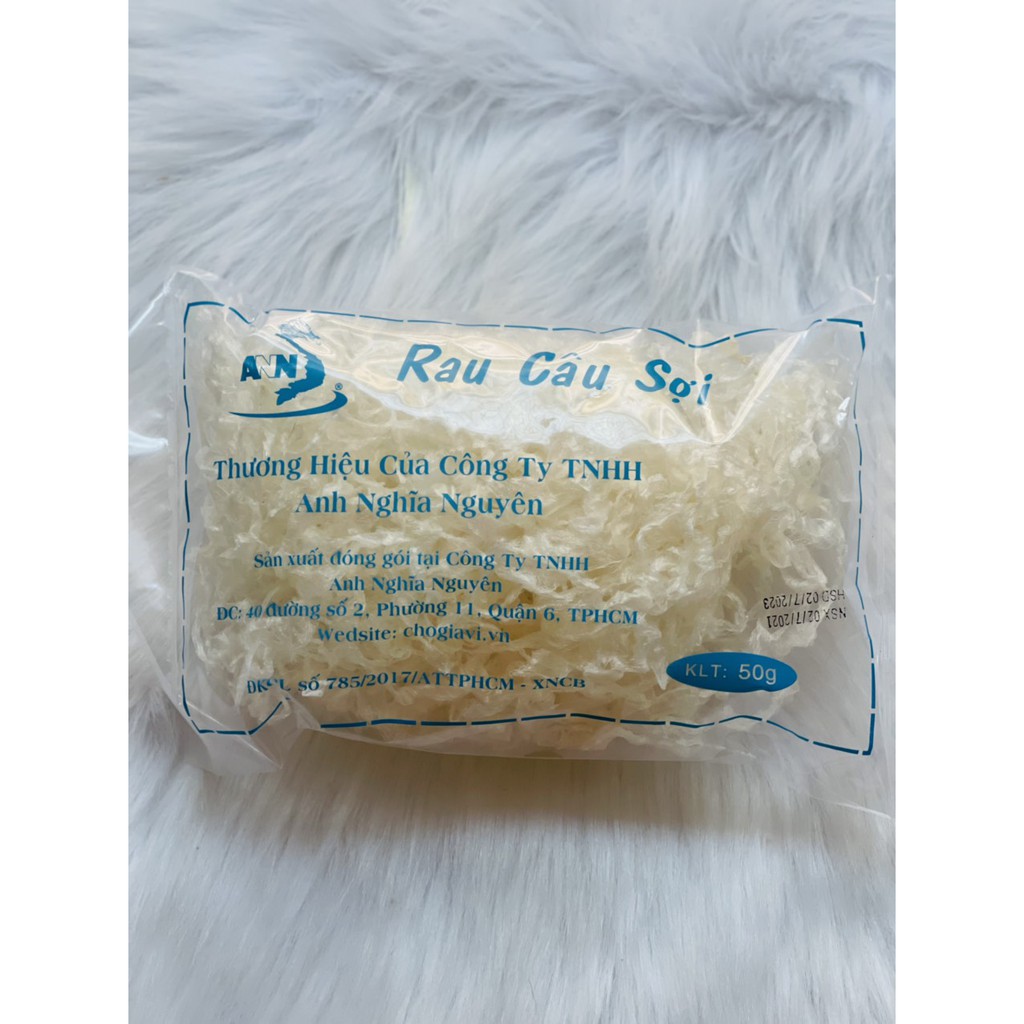 Rau câu sợi ngắn thương hiệu ANN - SỈ 10 gói x 50gr = 500gr - Đảm bảo chất lượng