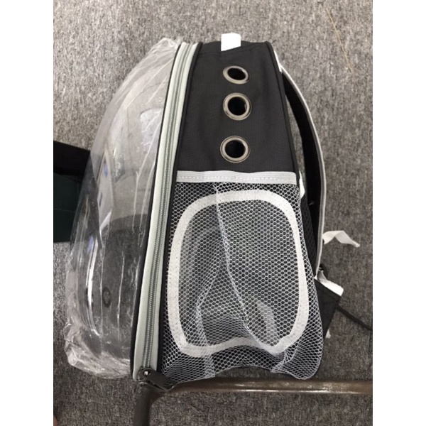 [Mã 44FMCGSALE1 giảm 10% đơn 250K] Thanh lí balo vận chuyển chó mèo trong suốt 159k - mới 100%