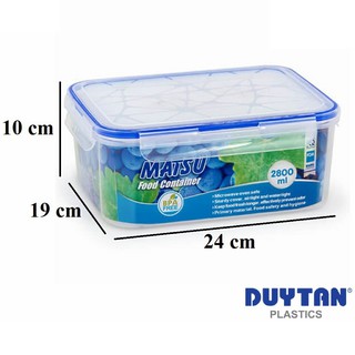 Hộp Nhựa Duy Tân Matsu 2800ml