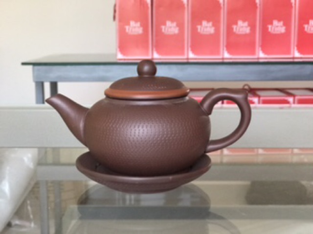 BỘ ẤM TRÀ GANH NÂU TỬ SA BÁT TRÀNG