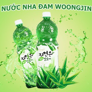 Nước Nha Đam Hàn Quốc Chai Woongjin Tasty Aloe Chai 1,5L