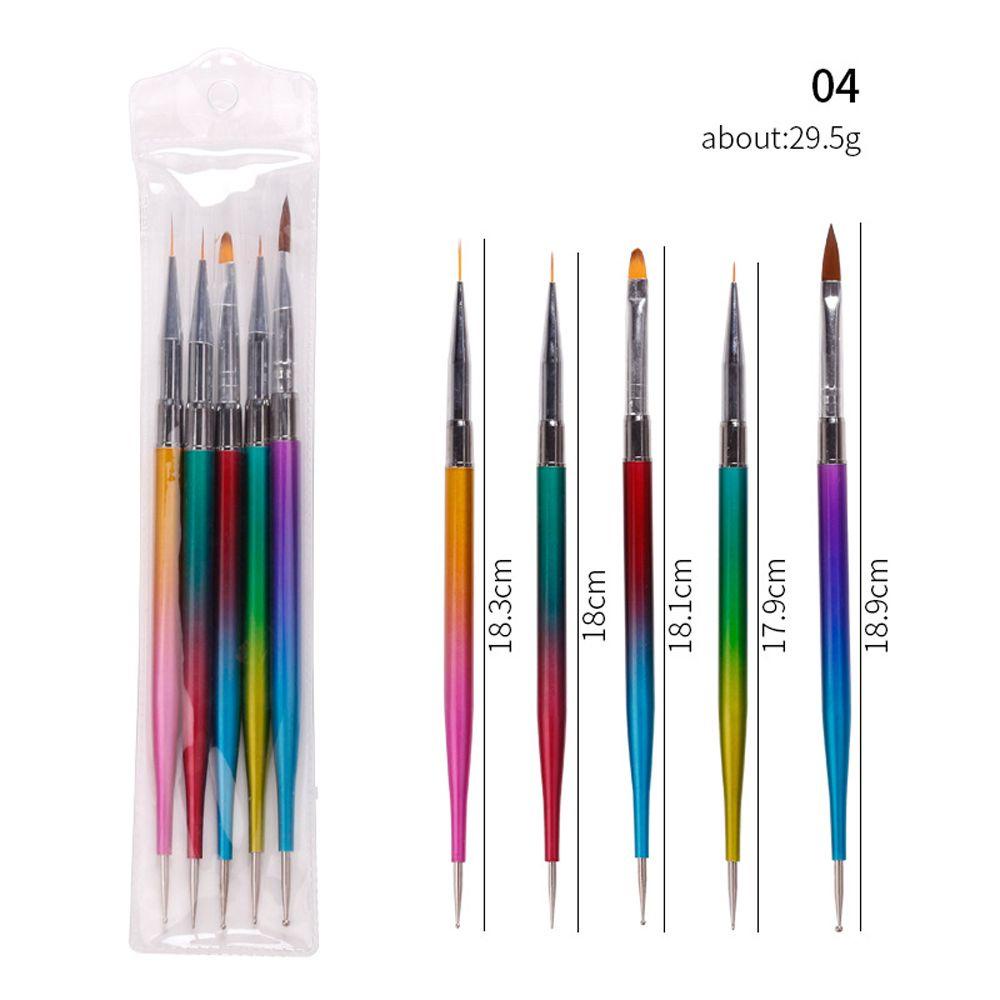 OCEANMAP Cọ Hai Đầu Dùng Trang Trí Móng Tay Nghệ Thuật DIY