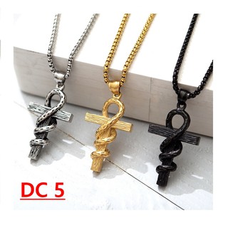 Dây chuyền Nam Titan ( Mã DC5 ) - Vàng , Bạc, Đen