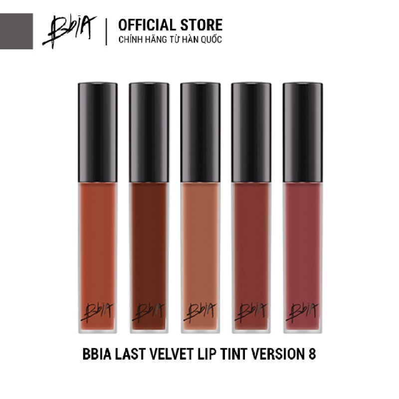 SON BBIA LAST VELVET LIP TINT VER8 màu 35-cam đất ngả nude