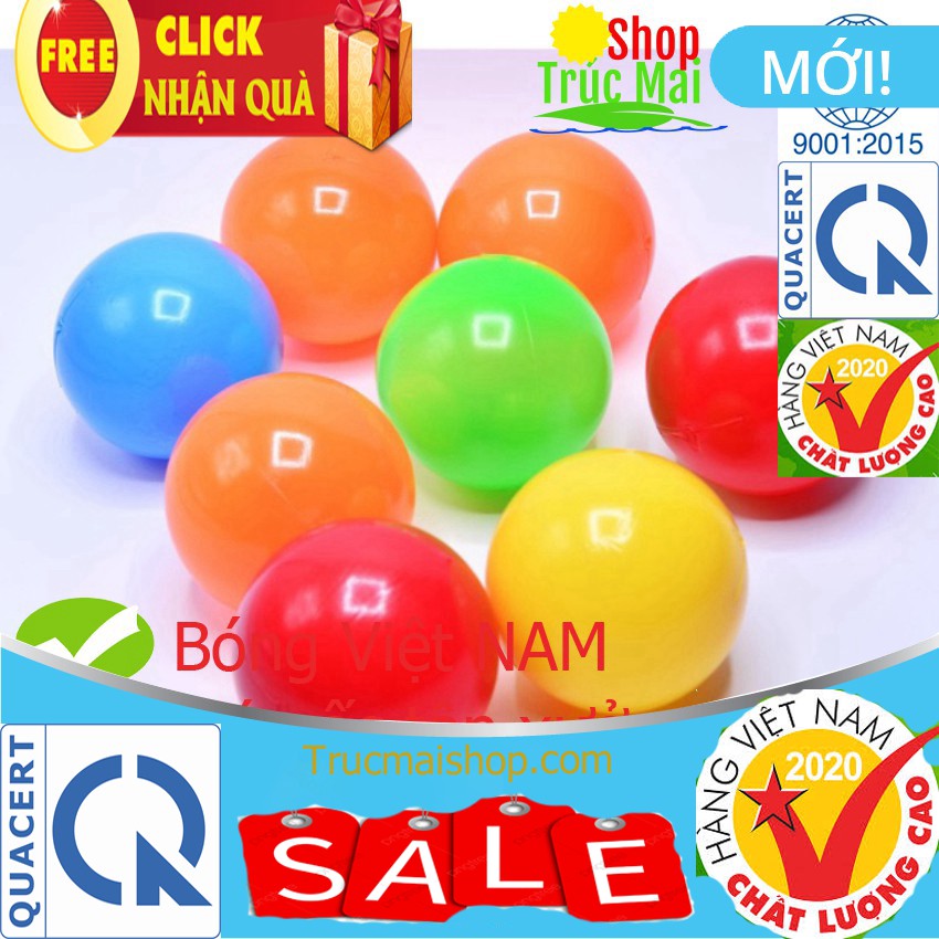 Combo 10 quả bóng nhựa mềm thả chậu tắm