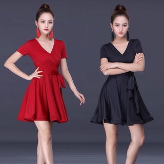 Đầm khiêu vũ dance dáng xoè( sẵn đen M)