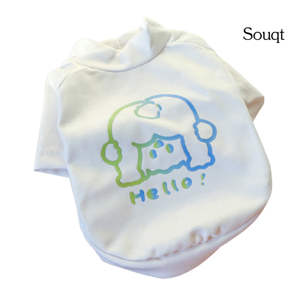 Áo mặc chui đầu polyester in họa tiết hoạt hình đáng yêu dành cho cún cưng