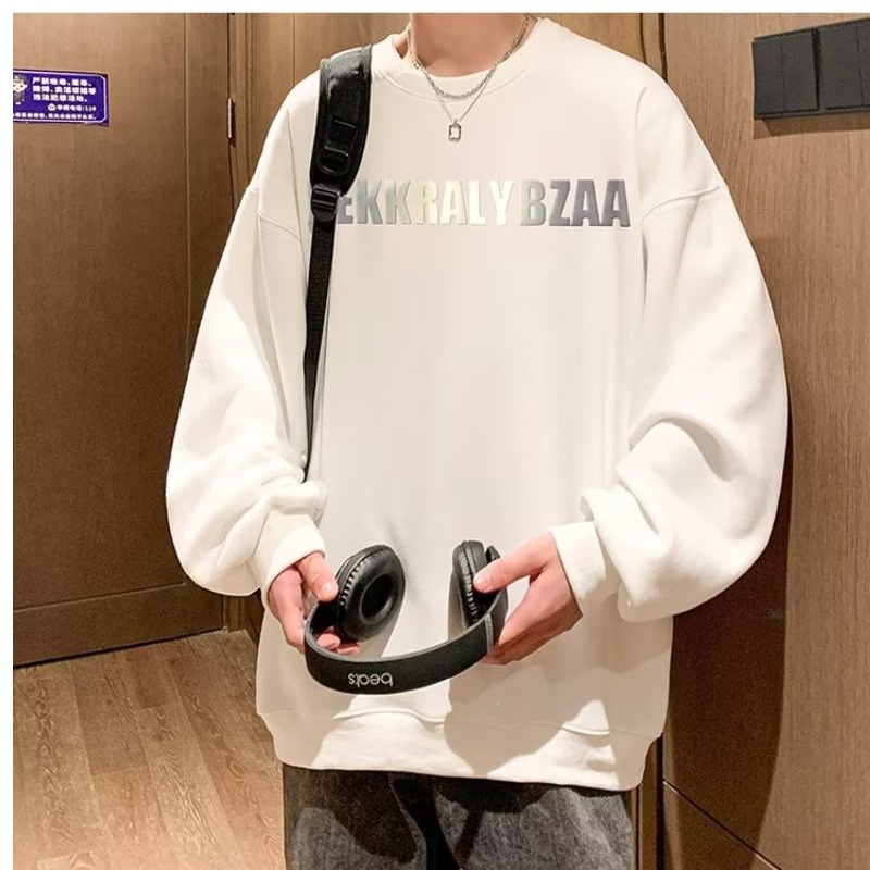 Áo Sweater Unisex Dáng Rộng Cổ Tròn In Họa Tiết Chân Dung Sáng Tạo Thời Trang Size M-5XL