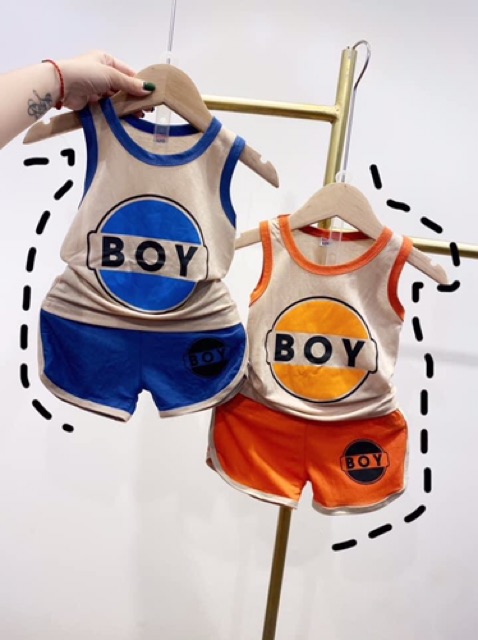 Bộ đũi ba lỗ BOY cho bé yêu