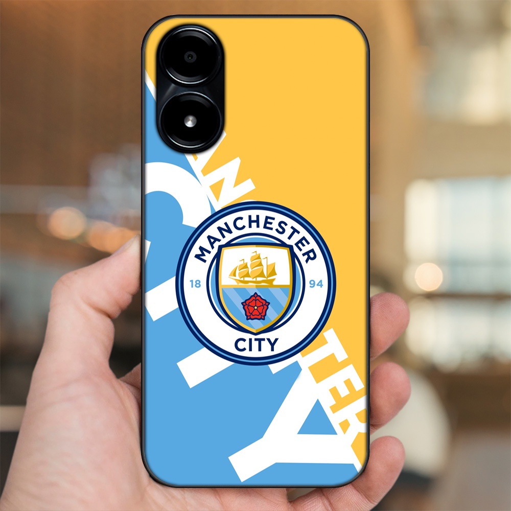 Ốp lưng Vivo Y02s viền đen in hình Manchester City MC