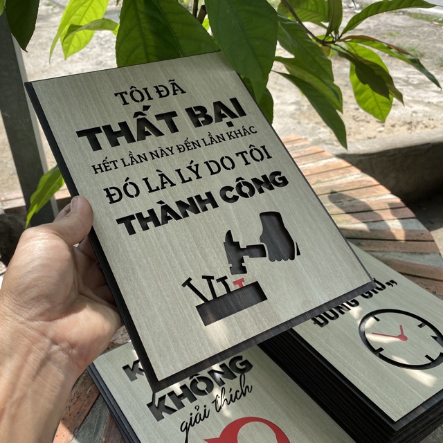 Tranh Treo Tường Gỗ LEVU048 trang trí phòng làm việc