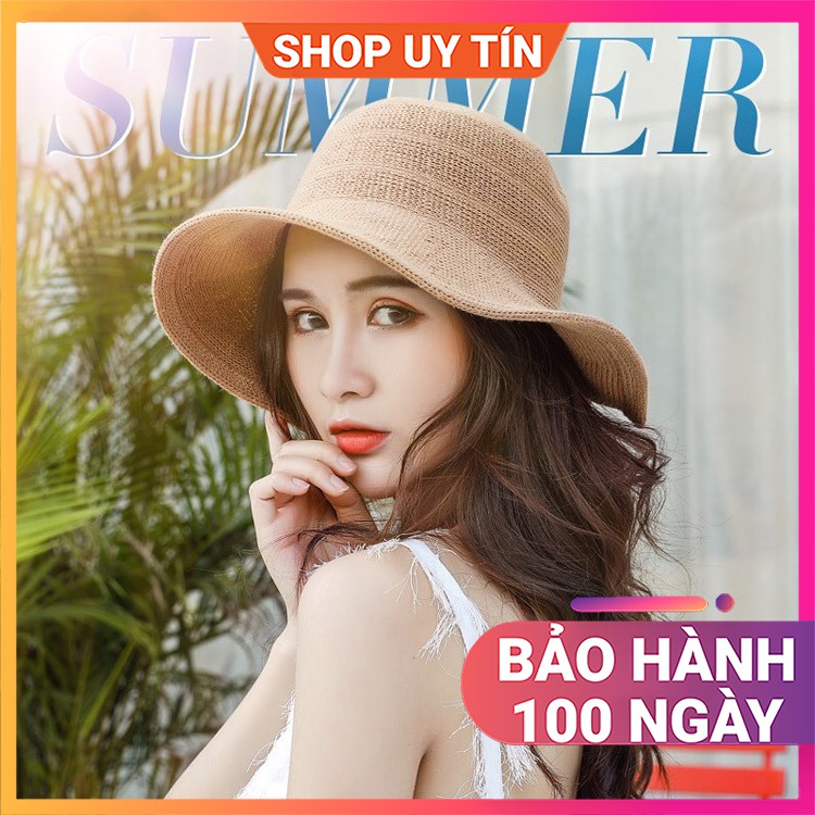 Mũ Đi Biển - Nón Cói Rộng Vành Vintage Cao Cấp Nữ Đẹp
