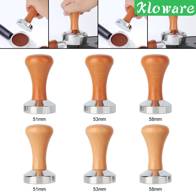 [Kloware] Máy Pha Cà Phê Espresso Cán Gỗ Thiết Thực