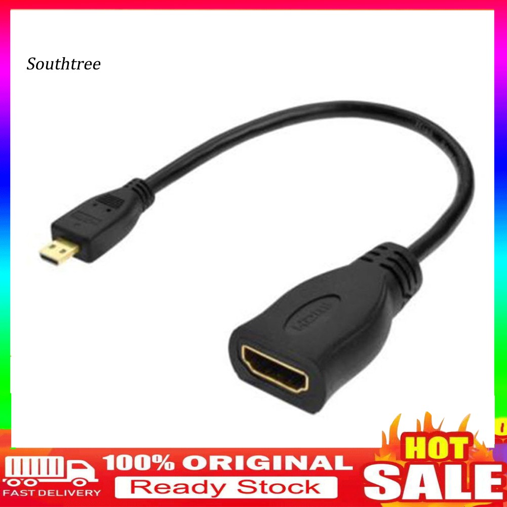 Cáp PVC Chuyển Đổi Chuôi 23cm 1080p Micro Hdmi Sang  Hdmi Chuyên Dụng