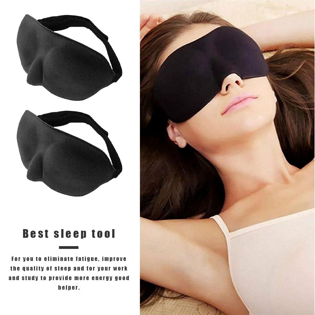 Bộ 2 Miếng Che Mắt Ngủ 3D Co Giãn Điều Chỉnh Được