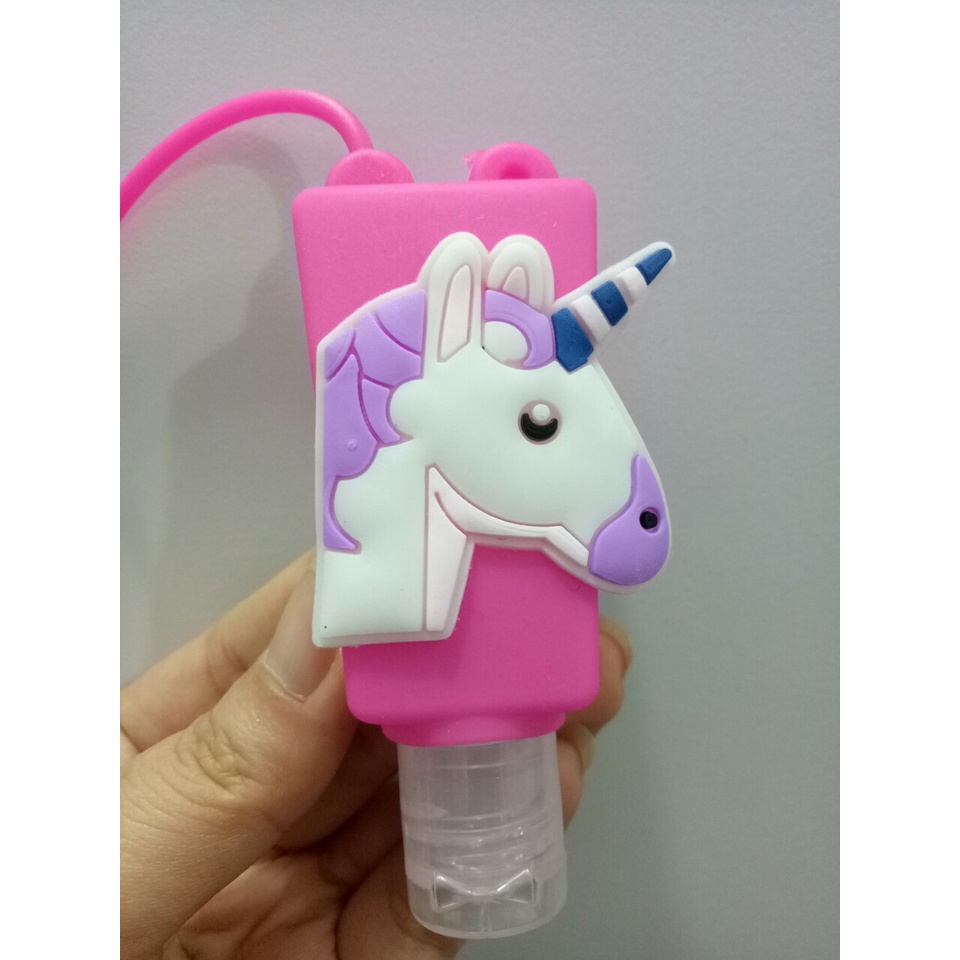 Chai 30ml Rỗng Kèm Silicon Hình Ngựa Pony Cute Dùng Đựng Nước Rửa Tay