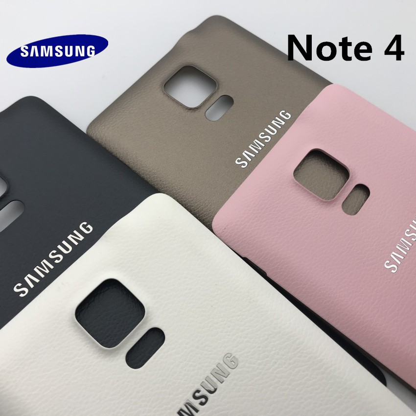 Ốp lưng Samsung Galaxy Note 4 Note4 N910 N9100 Vỏ pin phía sau Cửa sau Samsung note4 nắp pin phía sau