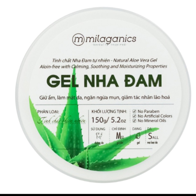 Gel nha đam Milaganics 150g