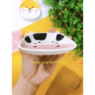 Đĩa sứ mini hình con vật dễ thương cho bé