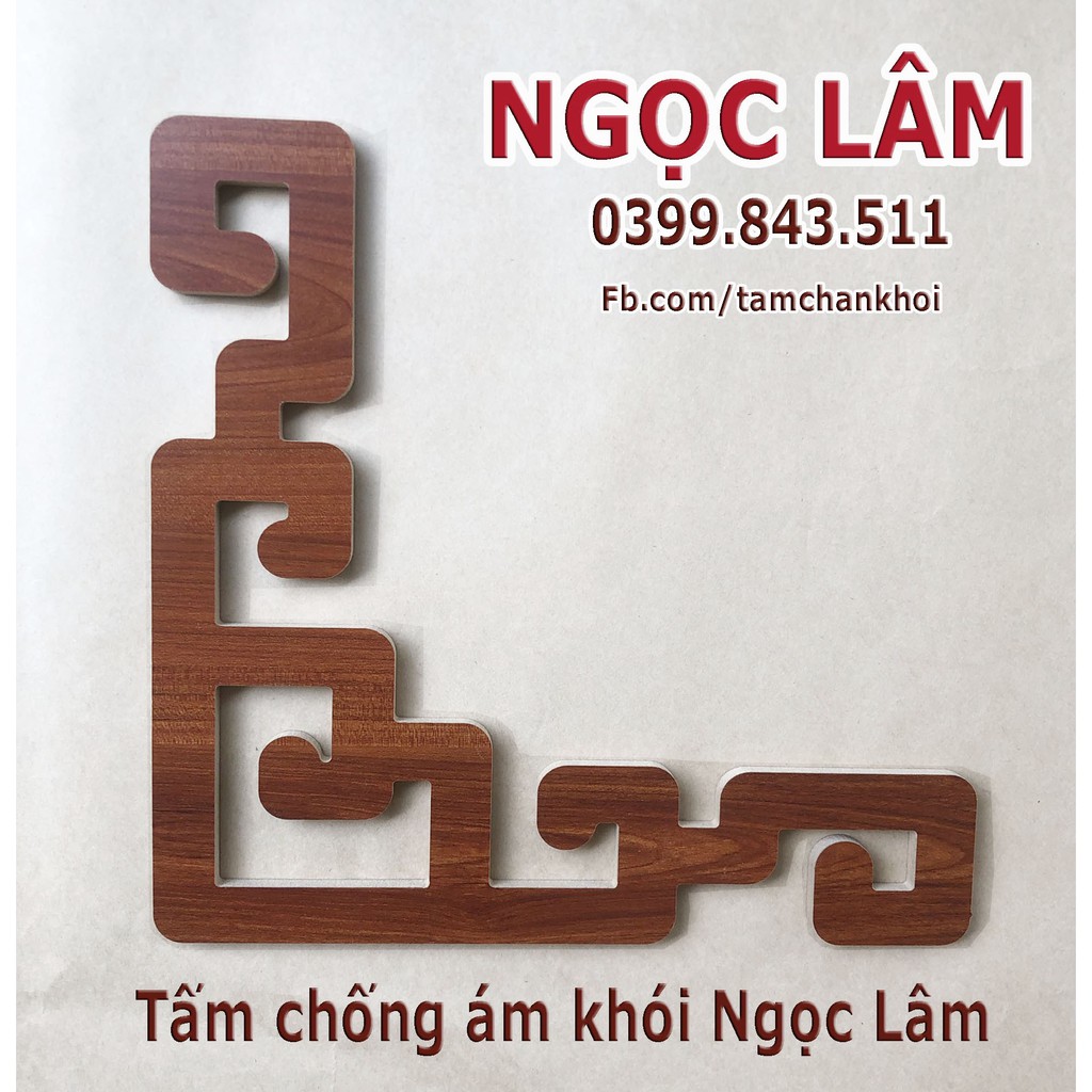 1 Viền góc trang trí ban thờ Ngọc Lâm gỗ MDF Thái cốt xanh phủ Melamine 2 mặt chống ẩm cao cấp