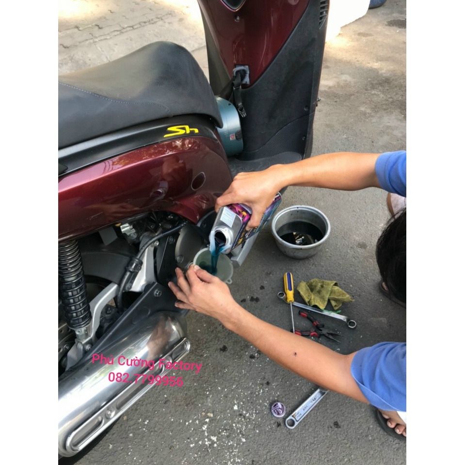Nhớt Xe Ga King Power, dòng Racing Fully Synthetic Lon 1L , made in UAE