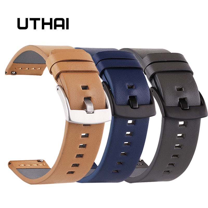 Dây Đeo Bằng Da Thật 18mm20mm22mm24mm Cho Đồng Hồ Thông Minh Samsung Galaxy watch 42 / 46mm / Gear S3
