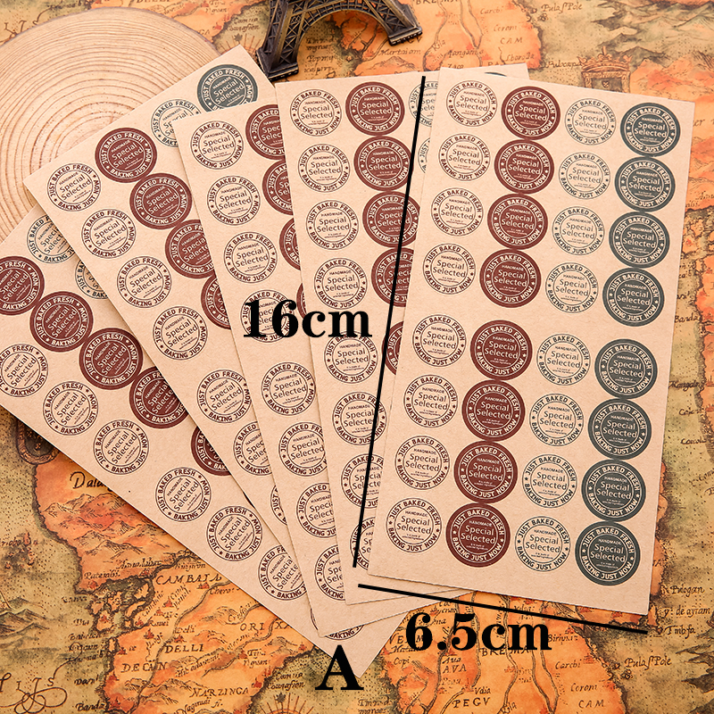 Nhãn dán đóng phong bì trang trí sổ tay kiểu châu Á