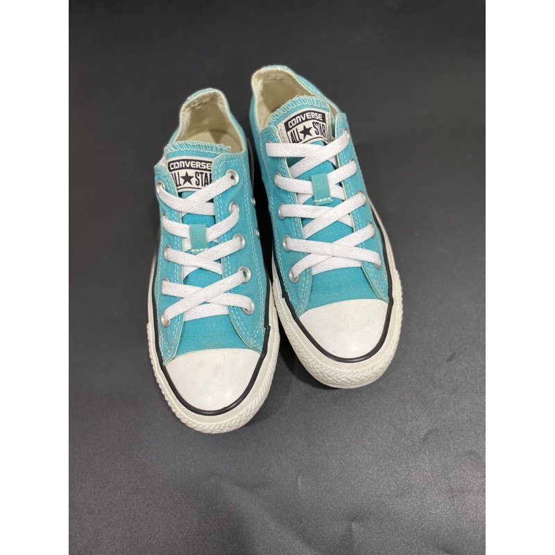 GIÀY SNEAKERS CONVERSE CỔ THẤP SIZE 36,5 FULL BOX XANH (REAL/2HAND)(CÓ BẢO HÀNH)