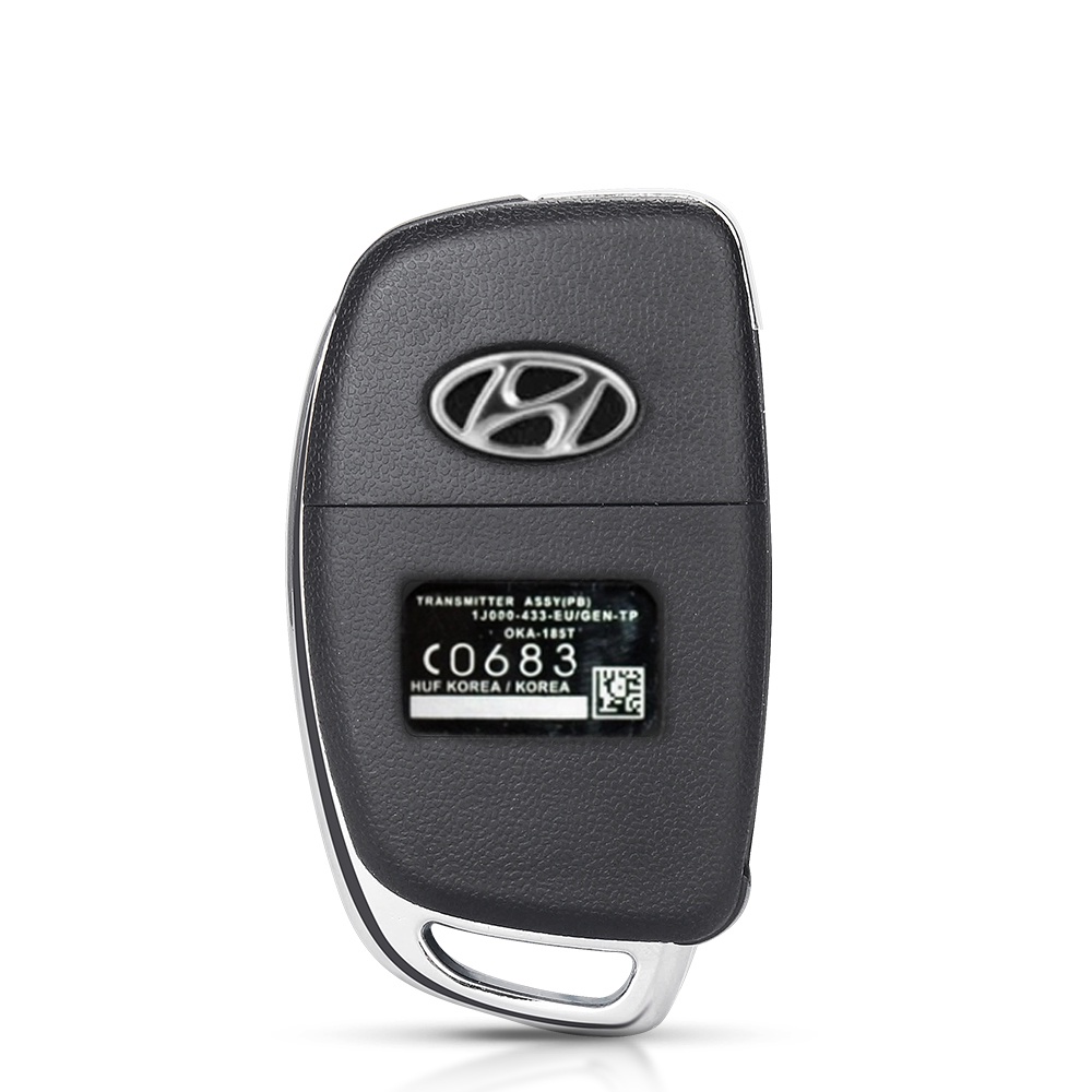 Đối với hyundai hb20 santa fe ix35 ix45 accent i40 uncut blade fob 3/4 buttons flip folding remote key fob shell case