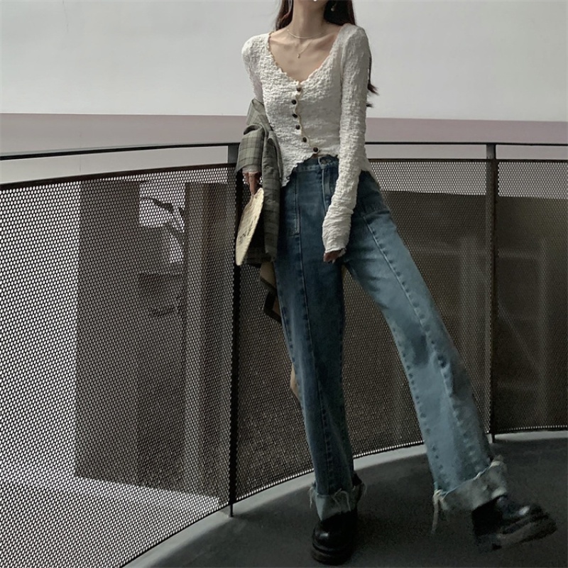 Áo sơ mi dài tay thời trang mùa thu quyến rũ dành cho nữ