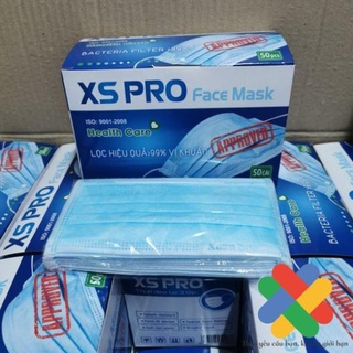 Khẩu trang y tế XSPro - XANH - ĐEN - Khẩu trang chuẩn y tế 4 lớp