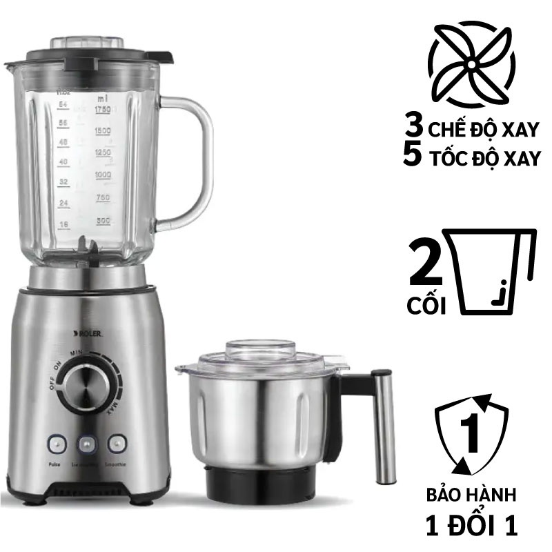 Máy xay sinh tố đa năng Roler RB-4138A (2 in 1)