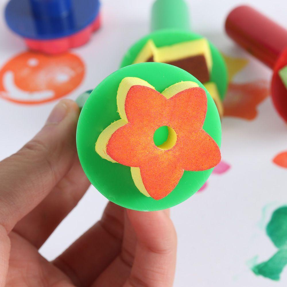 Bộ 6 Cọ Xốp EVA Vẽ Tranh Sáng Tạo Cho Bé