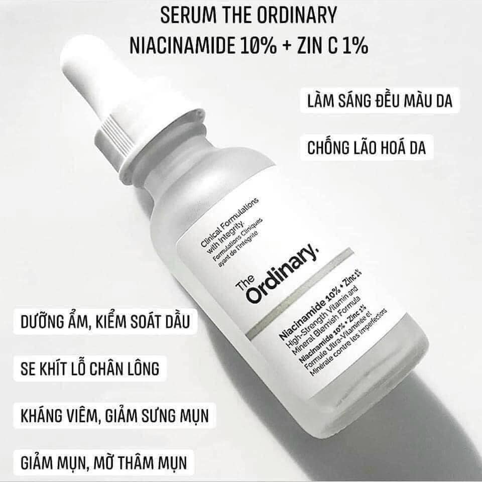 Tinh chất dưỡng serum Niacinamide 10%+Zinc 1% The Ordinary 30ml