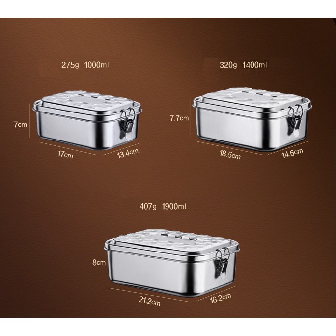 Hộp Đựng Thực Phẩm Inox 304 - SSGP