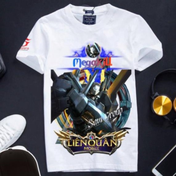 VHL Store [Hàng có sẵn] Áo Liên Quân Màu Trắng Cotton - Lữ Bố RoBot VHL Store