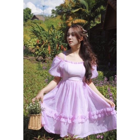 July dress - váy trễ vai tay phồng 🌺